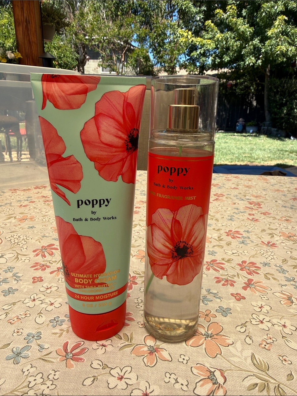 Bath & Body Works Poppy Body Cream & Fragrance Mist